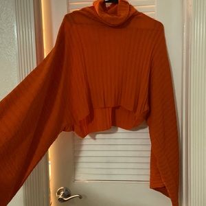 Nasty Gal Bell Sleeve Crop Sweater